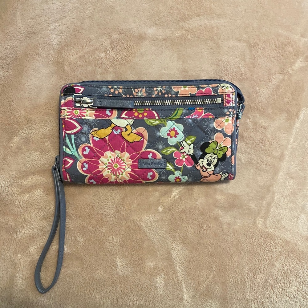 Vera Bradley RFID wristlet in “Disney Dandelions”